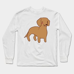 Cute hotdog dog illustration Long Sleeve T-Shirt